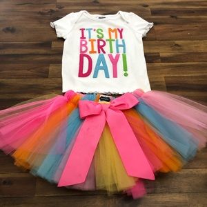 GUC Mud Pie Birthday Girl Outfit